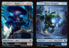 Hero (0006) // Robot Warrior (0012) Double-Sided Token - Foil