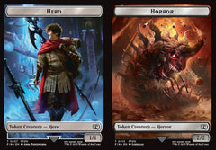 Hero (0007) // Horror (0013) Double-Sided Token - Foil