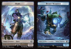 Hero (0008) // Robot Warrior (0012) Double-Sided Token - Foil
