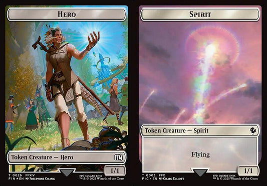 Hero (0026) // Spirit (0003) Double-Sided Token - Surge Foil