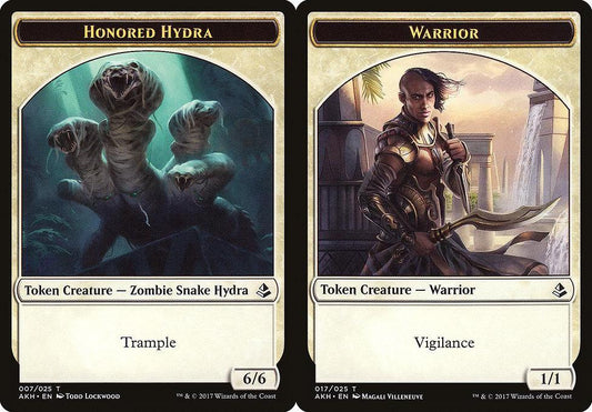 Honored Hydra (007) // Warrior (017) Double-Sided Token