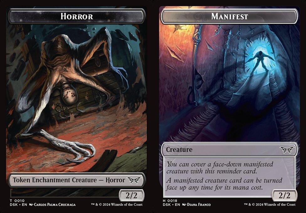 Horror (0010) // Manifest (0018) Double-Sided Token