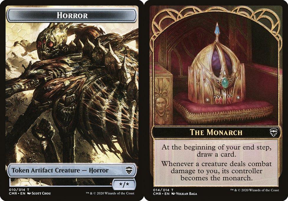 Horror (010) // The Monarch (014) Double-Sided Token - Foil