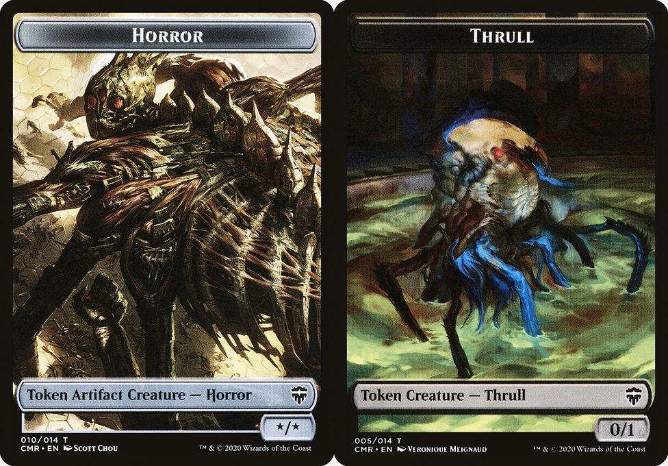 Horror (010) // Thrull (012) Double-Sided Token - Foil