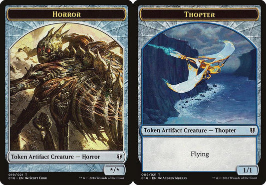 Horror (019) // Thopter (009) Double-Sided Token