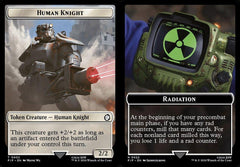 Human Knight (0002) // Radiation (0022) Double-Sided Token - Foil