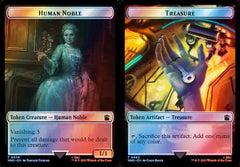 Human Noble (0039) // Treasure (0062) Double-Sided Token - Surge Foil