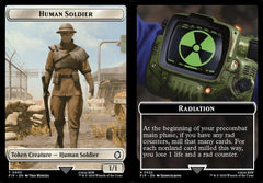 Human Soldier (0003) // Radiation (0022) Double-Sided Token - Foil
