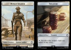 Human Soldier (0003) // Treasure (0018) Double-Sided Token - Foil