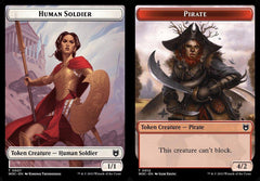 Human Soldier (0007) // Pirate (0012) Double-Sided Token