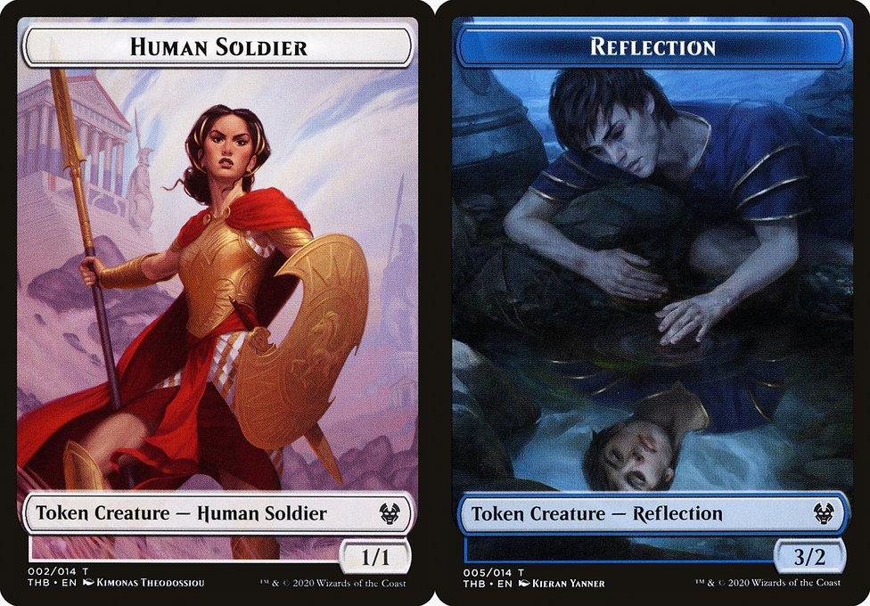 Human Soldier (002) // Reflection (005) Double-Sided Token - Foil