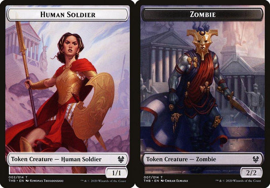 Human Soldier (002) // Zombie (007) Double-Sided Token - Foil