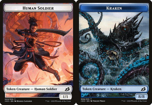 Human Soldier (003) // Kraken (006) Double-Sided Token - Foil