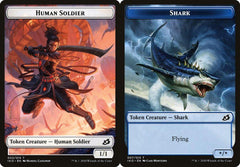 Human Soldier (003) // Shark (007) Double-Sided Token - Foil