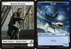 Human Soldier (004) // Shark (007) Double-Sided Token - Foil