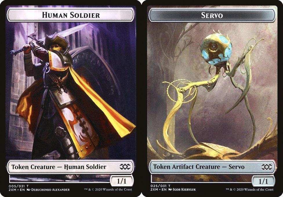 Human Soldier (005) // Servo (025) Double-Sided Token - Foil