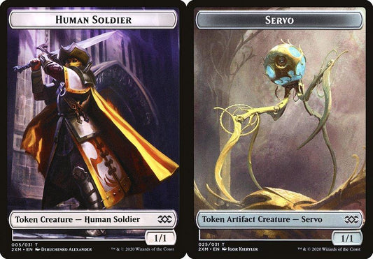 Human Soldier (005) // Servo (025) Double-Sided Token - Foil