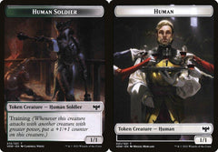 Human Soldier (015) // Human (001) Double-Sided Token - Foil