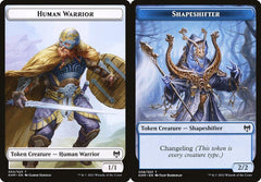 Human Warrior (003) // Shapeshifter (008) Double-Sided Token - Foil