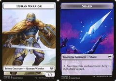 Human Warrior (003) // Shard (001) Double-Sided Token - Foil