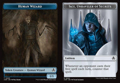 Human Wizard (0005) // Jace, Unraveler of Secrets Emblem (0025) Double-Sided Token - Foil