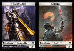 Human (0002) // Soldier (0003) Double-Sided Token