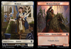 Human (0004) // Human Knight (0009) Double-Sided Token