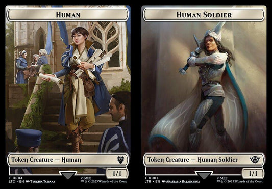 Human (0004) // Human Soldier (0001) Double-Sided Token