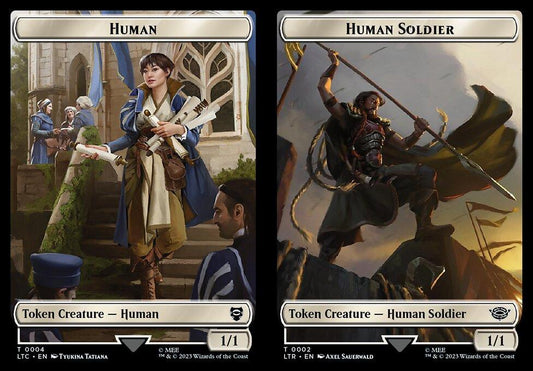 Human (0004) // Human Soldier (0002) Double-Sided Token