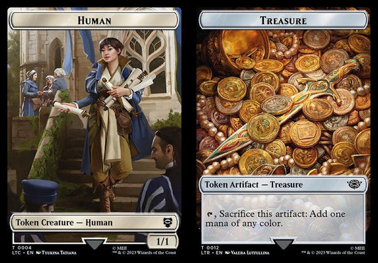 Human (0004) // Treasure (0012) Double-Sided Token