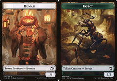 Human (001) // Insect (009) Double-Sided Token - Foil