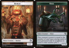 Human (001) // Ooze (010) Double-Sided Token - Foil