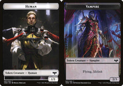 Human (001) // Vampire (007) Double-Sided Token - Foil
