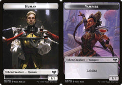 Human (001) // Vampire (016) Double-Sided Token - Foil
