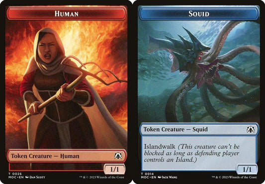 Human (0026) // Squid (0014) Double-Sided Token