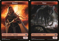 Human (010) // Wolf (011) Double-Sided Token - Foil