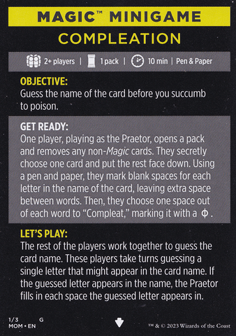 Magic Minigame: Compleation (TMOM)
