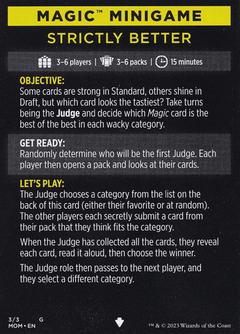 Magic Minigame: Strictly Better (TMOM)