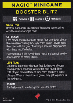 Magic Minigame: Booster Blitz (TMOM)