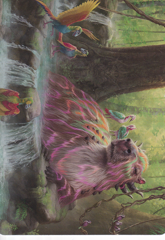 Basking Capybara (22/81) Art Card