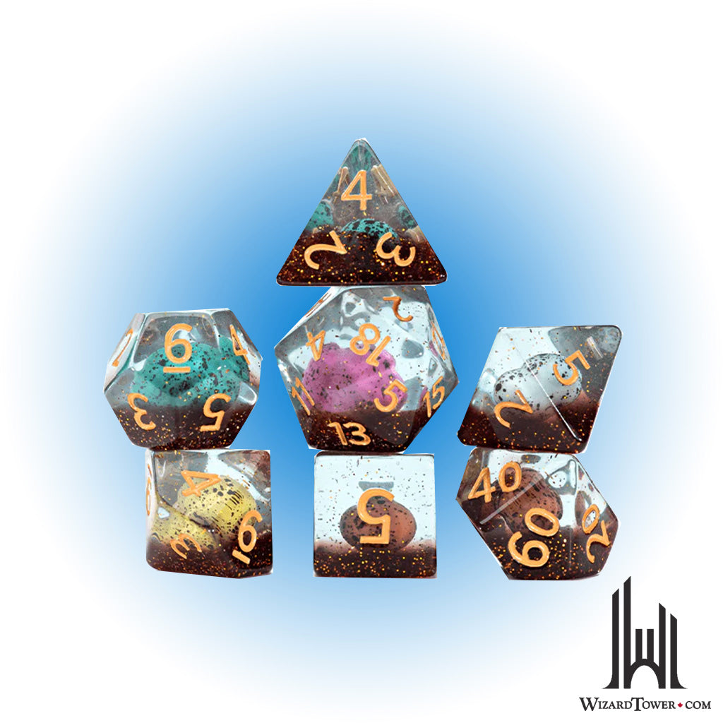 Dice Set - Inclusion Dinosaur Eggs 7ct