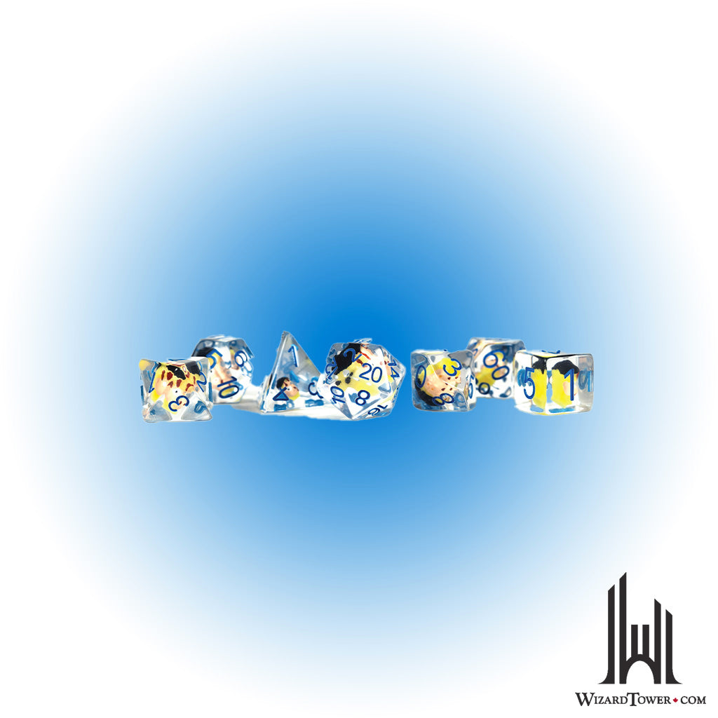 Dice Set - Invincible Battle Damaged Resin 7ct