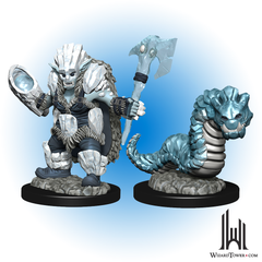 Wardlings Figures - Ice Orc & Ice Worm