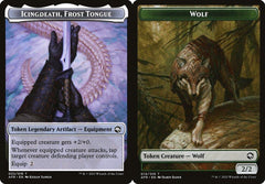 Icingdeath, Frost Tongue (002) // Wolf (014) Double-Sided Token - Foil