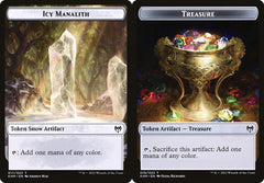 Icy Manalith (017) // Treasure (019) Double-Sided Token - Foil