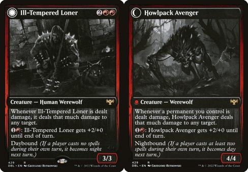 Ill-Tempered Loner // Howlpack Avenger - Foil