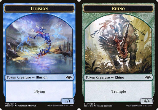 Illusion (005) // Rhino (013) Double-Sided Token
