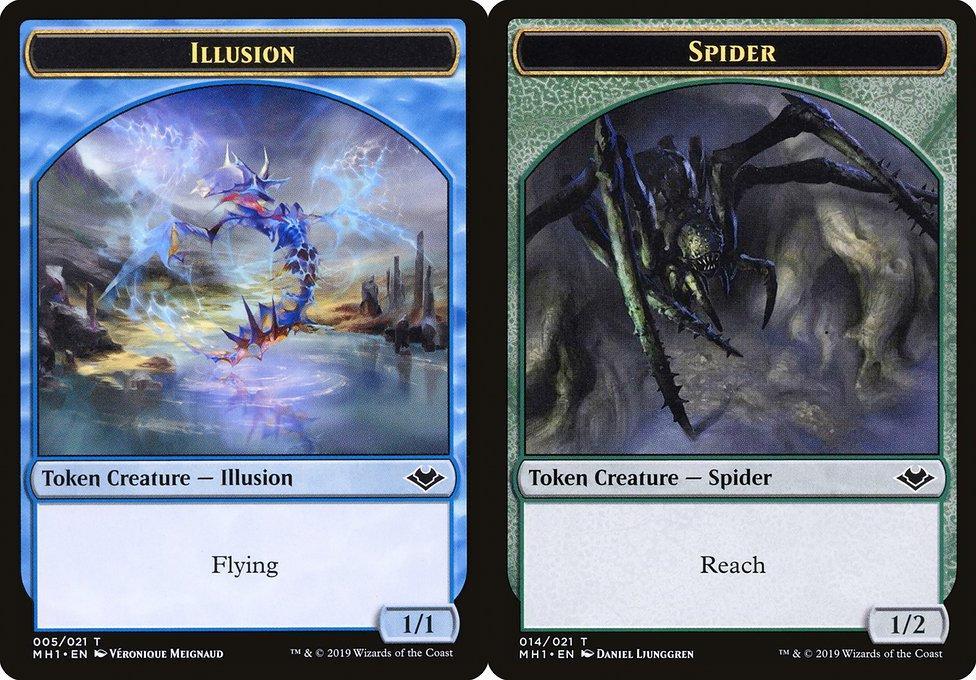 Illusion (005) // Spider (014) Double-Sided Token