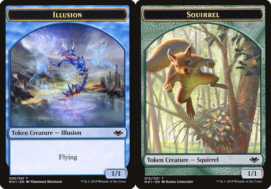 Illusion (005) // Squirrel (015) Double-Sided Token