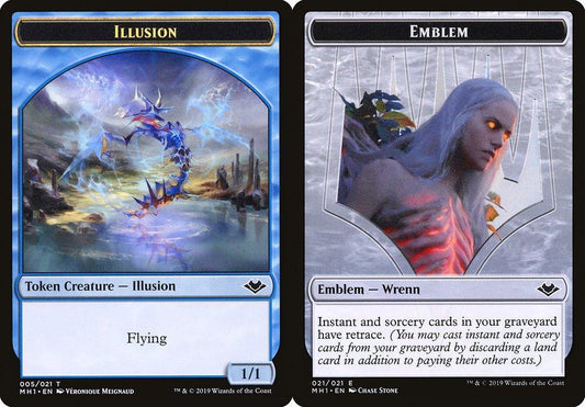 Illusion (005) // Wrenn and Six Emblem (021) Double-Sided Token